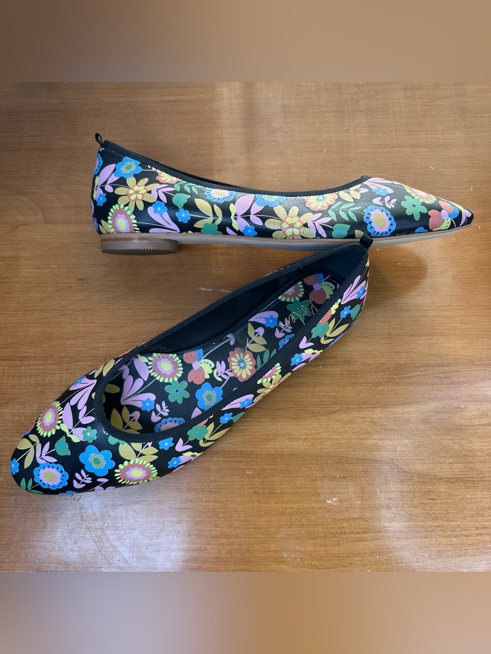 Boden New Ballet Flats Multicolored Floral Pattern Women’s Size 40 (US 9)